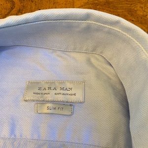 Zara blue button down